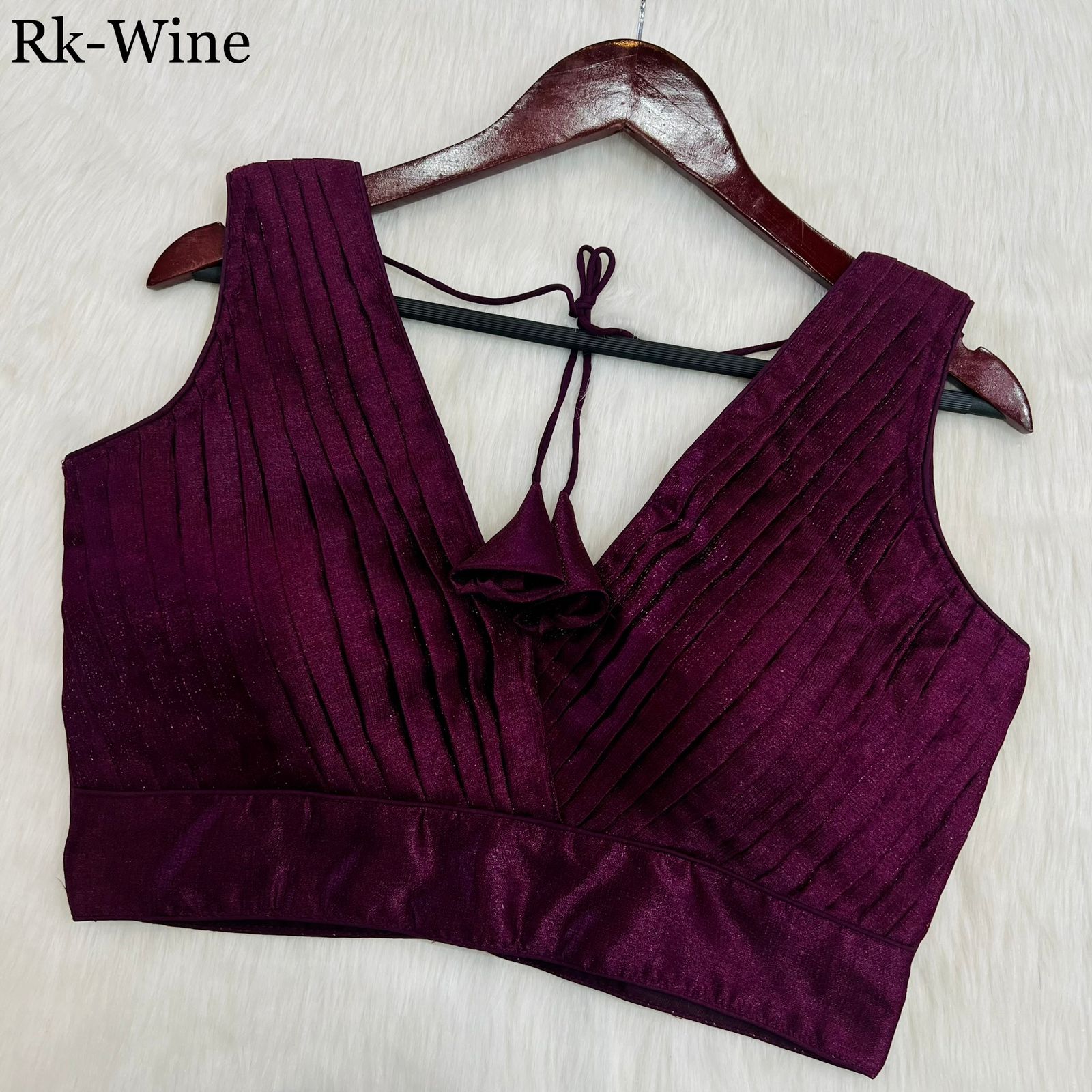 PLEATED DESINGER COBRA SILK BLOUSE Anant Tex Exports Private Limited