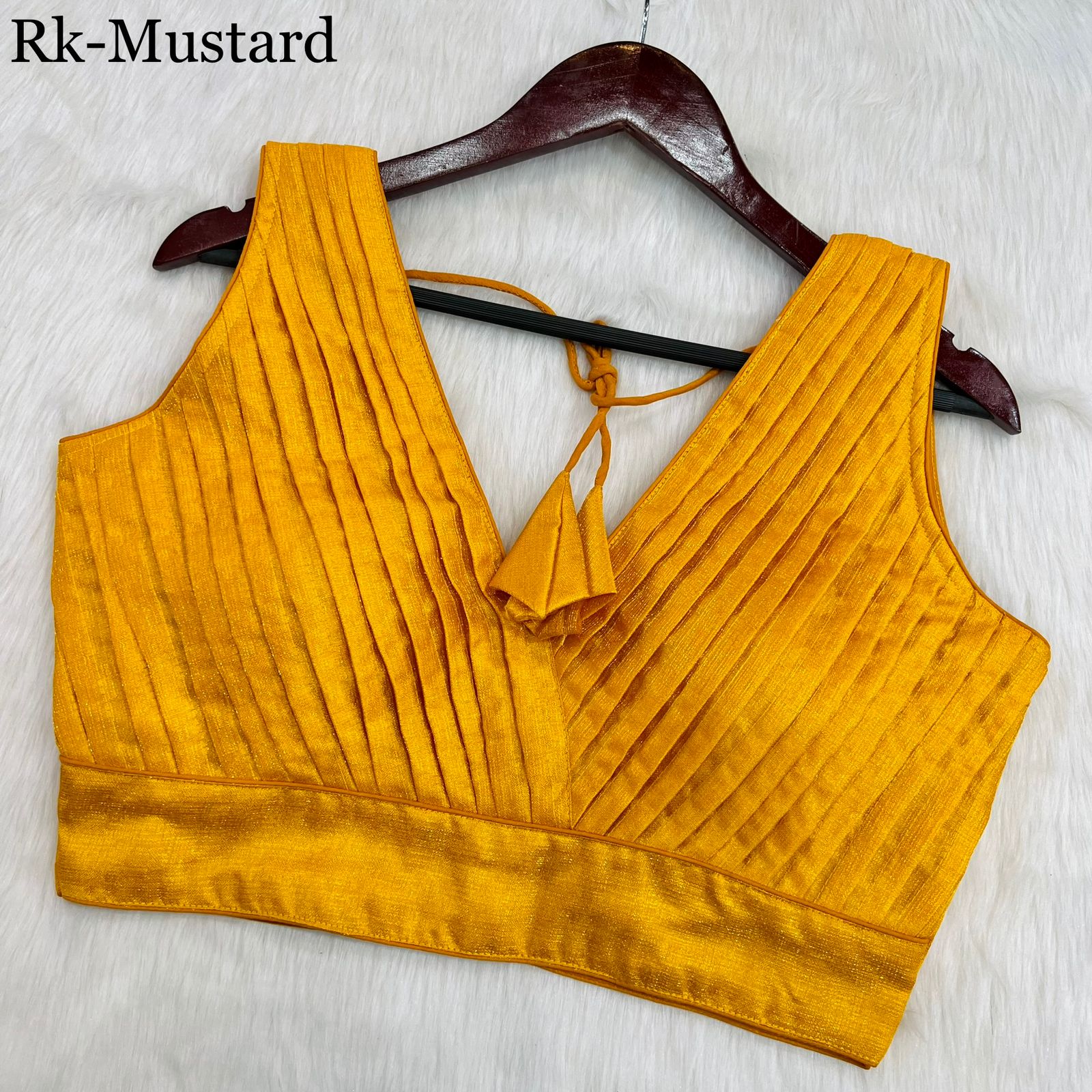 PLEATED DESINGER COBRA SILK BLOUSE Anant Tex Exports Private Limited