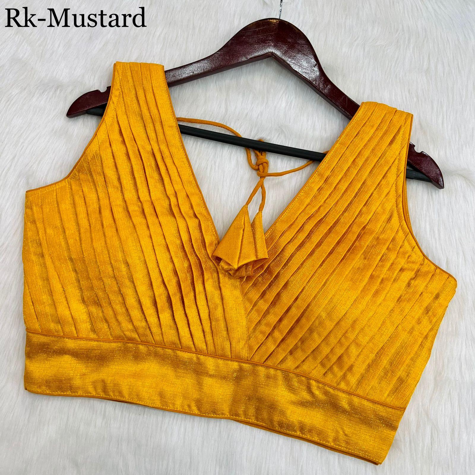 PLEATED DESINGER COBRA SILK BLOUSE Anant Tex Exports Private Limited