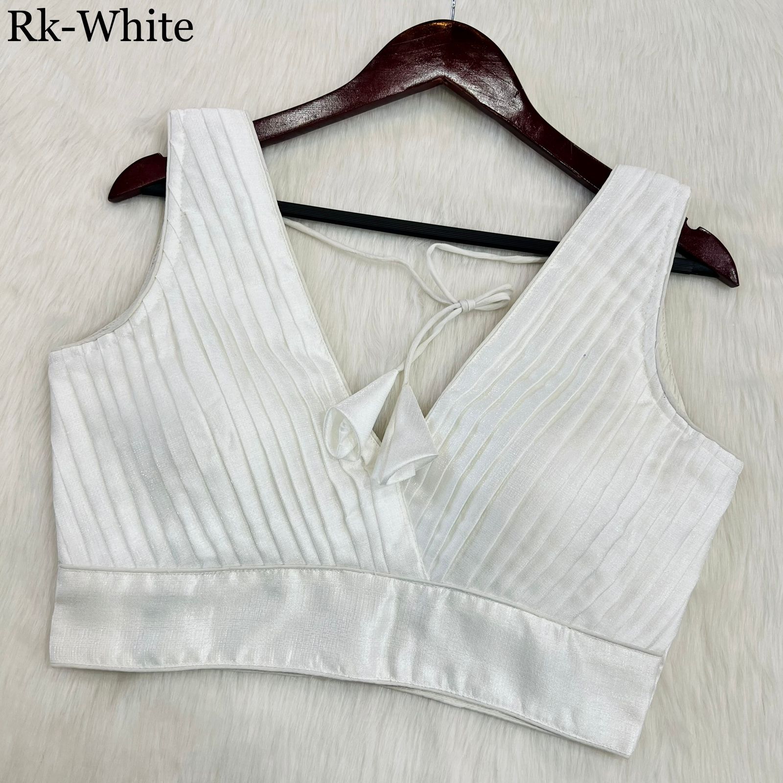 PLEATED DESINGER COBRA SILK BLOUSE Anant Tex Exports Private Limited