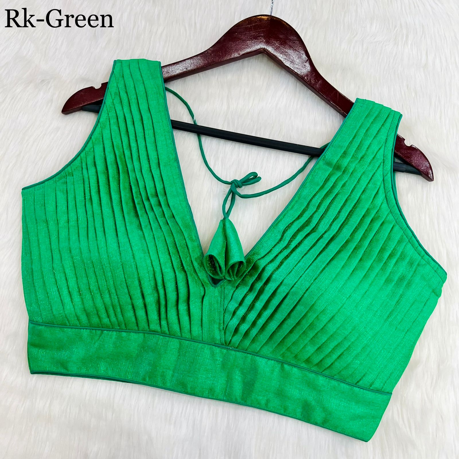 PLEATED DESINGER COBRA SILK BLOUSE Anant Tex Exports Private Limited