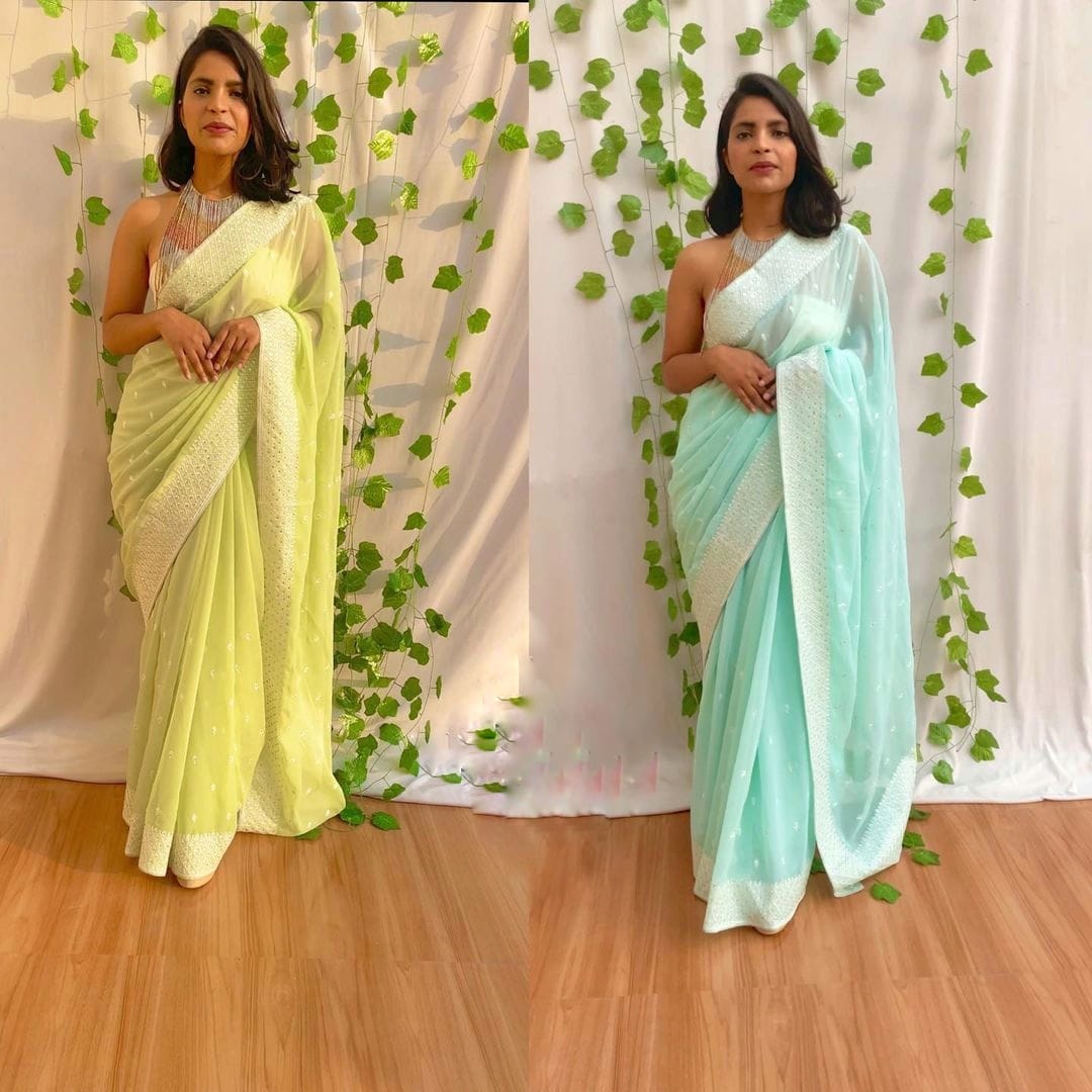 PARTY WEAR FANCY GEORGETTE SAREE Anant Tex Exports Private Limited