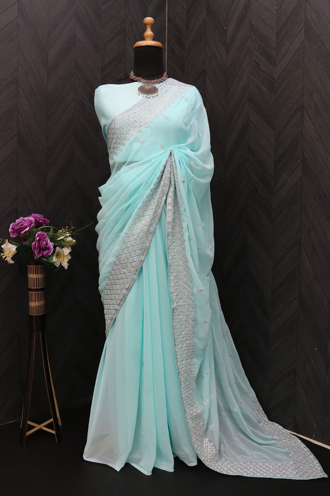 PARTY WEAR FANCY GEORGETTE SAREE Anant Tex Exports Private Limited