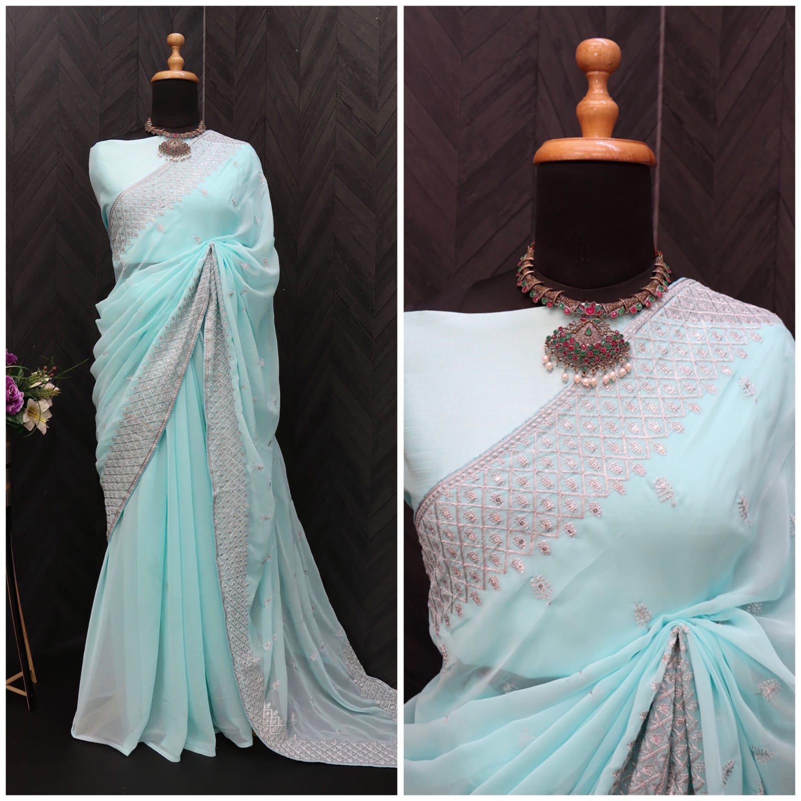 PARTY WEAR FANCY GEORGETTE SAREE Anant Tex Exports Private Limited