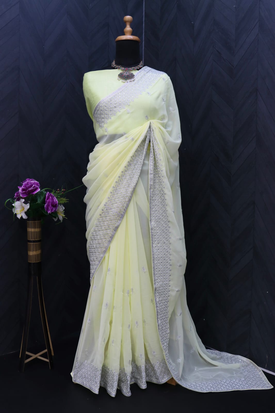 PARTY WEAR FANCY GEORGETTE SAREE Anant Tex Exports Private Limited