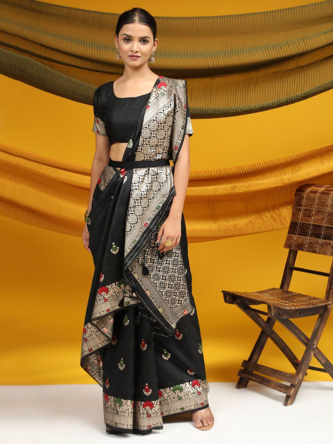 Party Wear Tussar Silk Weaving Saree Anant Tex Exports Private Limited