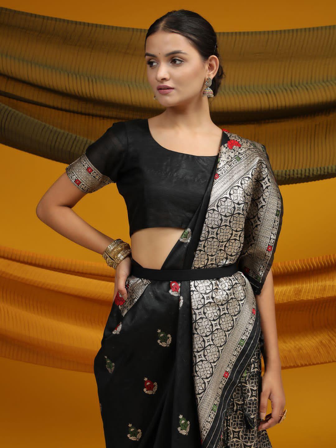 Party Wear Tussar Silk Weaving Saree Anant Tex Exports Private Limited