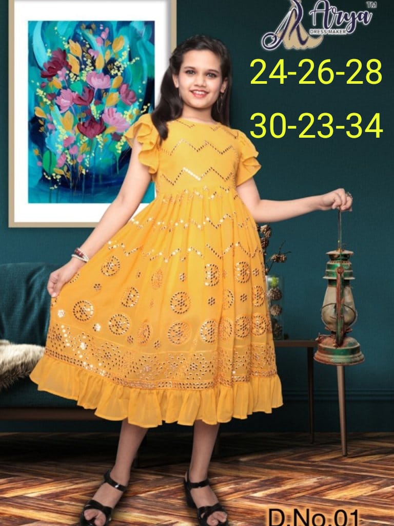 Party Wear Kids Western Dress Anant Tex Exports Private Limited