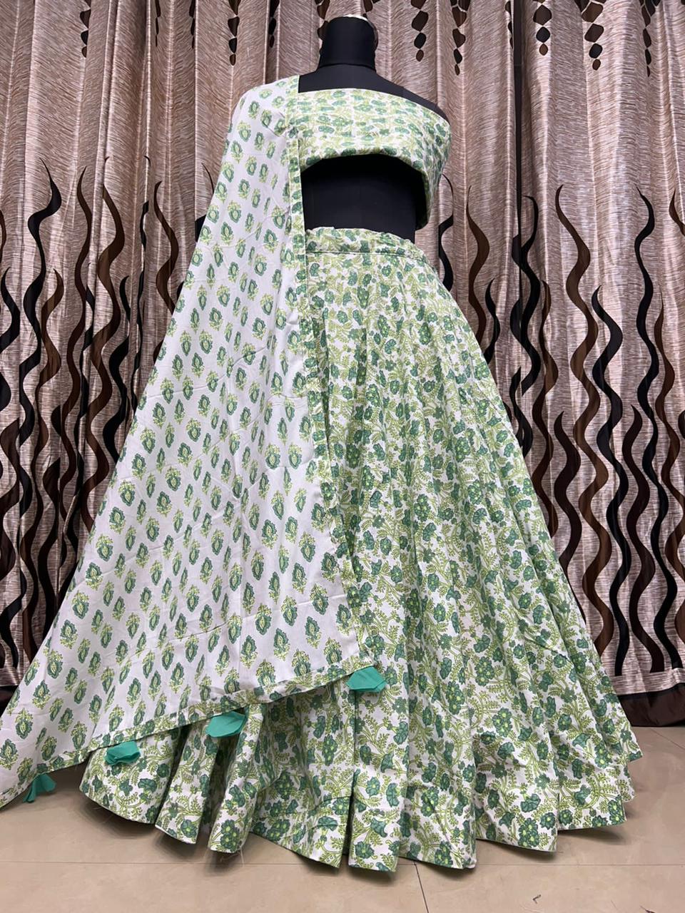 Designer Pure Cotton Print Lehenga Anant Tex Exports Private Limited