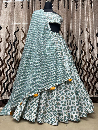 Designer Pure Cotton Print Lehenga Anant Tex Exports Private Limited