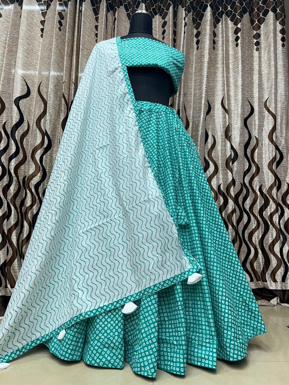 Designer Pure Cotton Print Lehenga Anant Tex Exports Private Limited