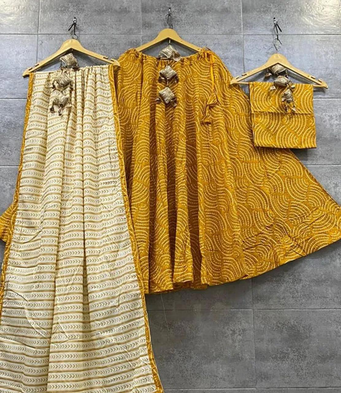 Designer Pure Cotton Print Lehenga Anant Tex Exports Private Limited