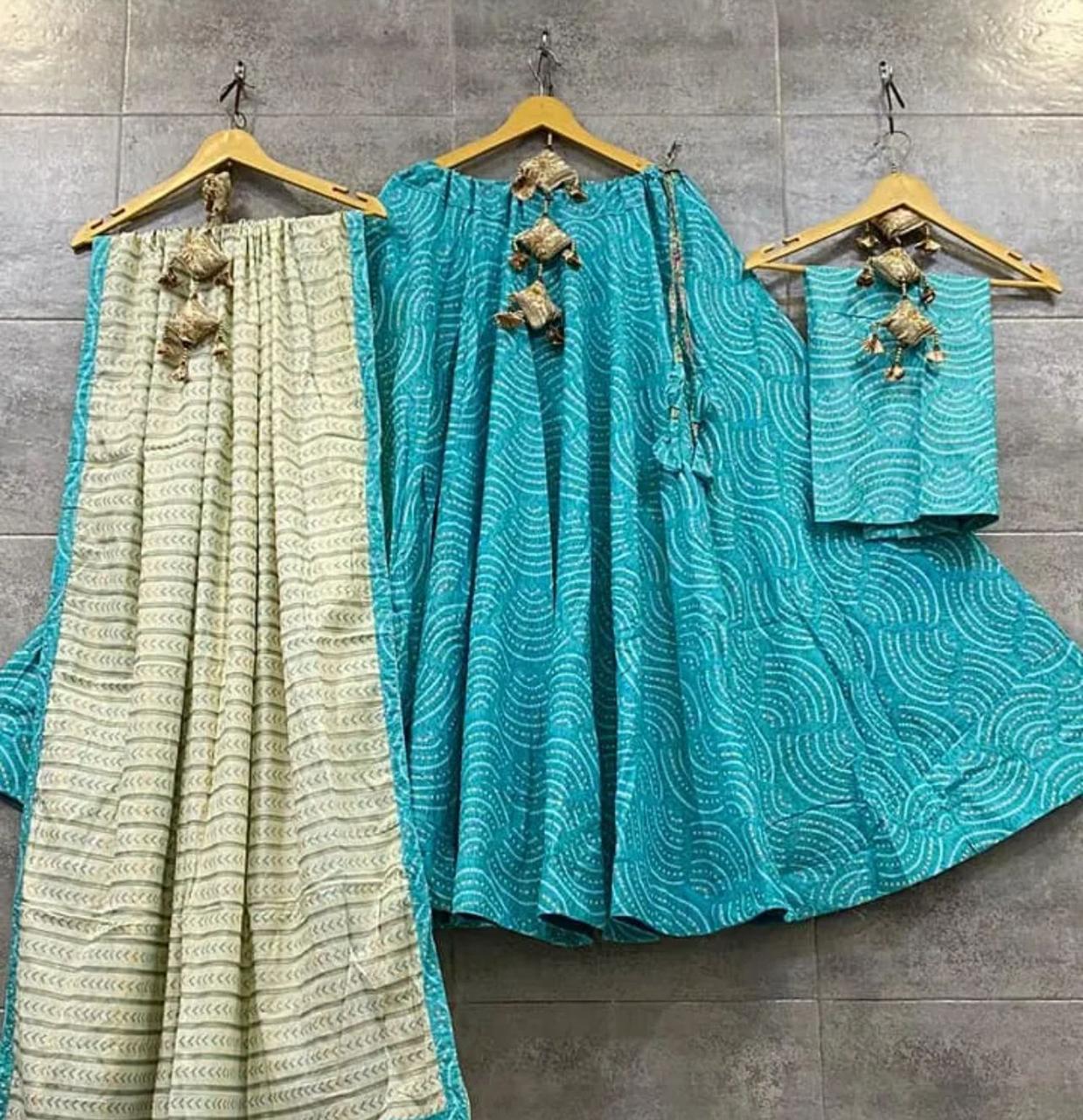 Designer Pure Cotton Print Lehenga Anant Tex Exports Private Limited