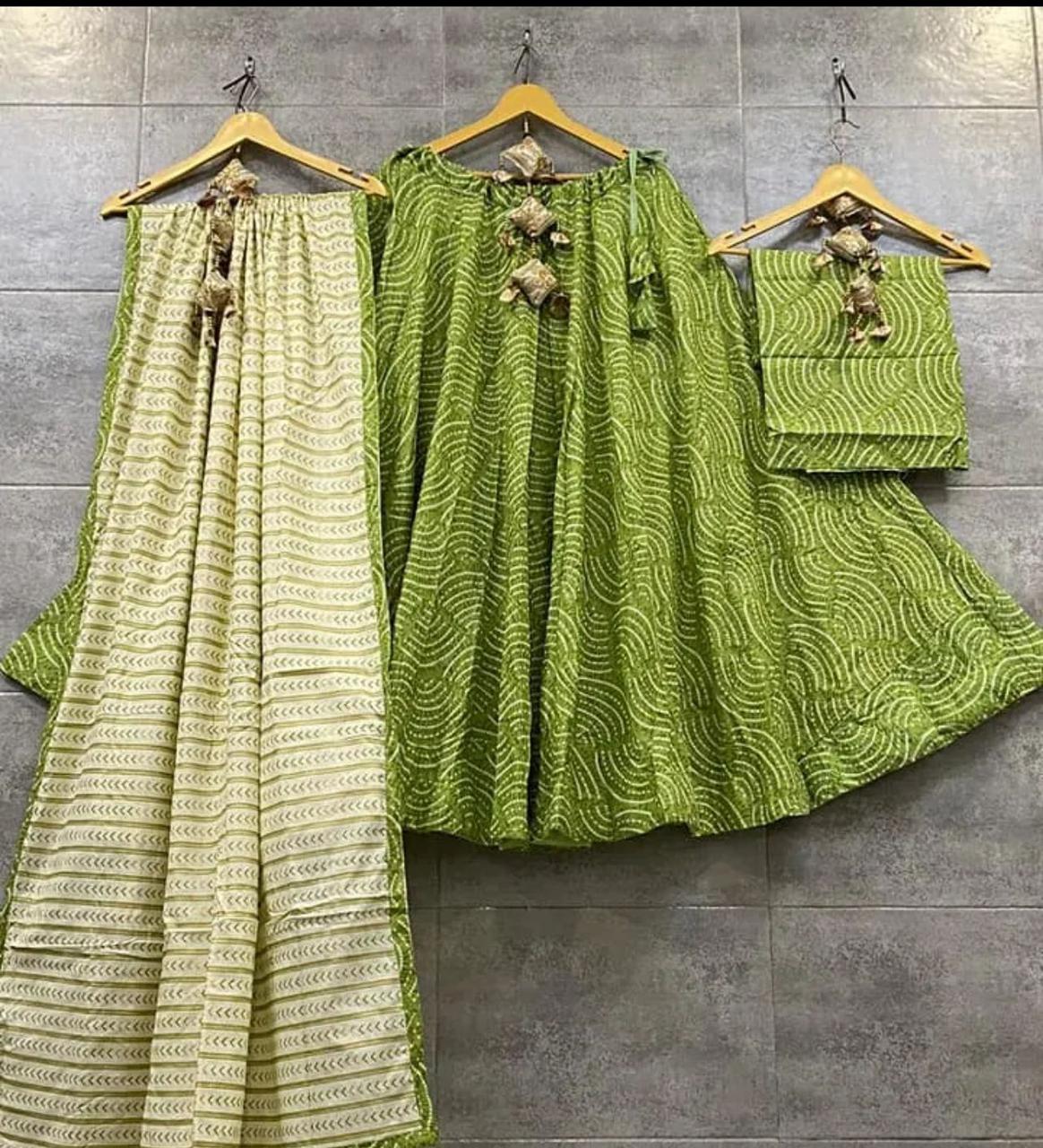 Designer Pure Cotton Print Lehenga Anant Tex Exports Private Limited