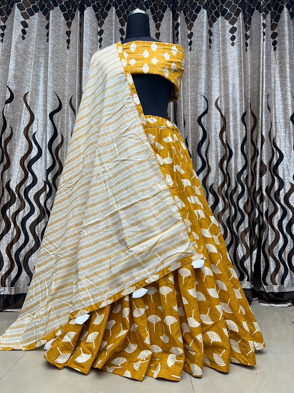 Designer Pure Cotton Print Lehenga Anant Tex Exports Private Limited