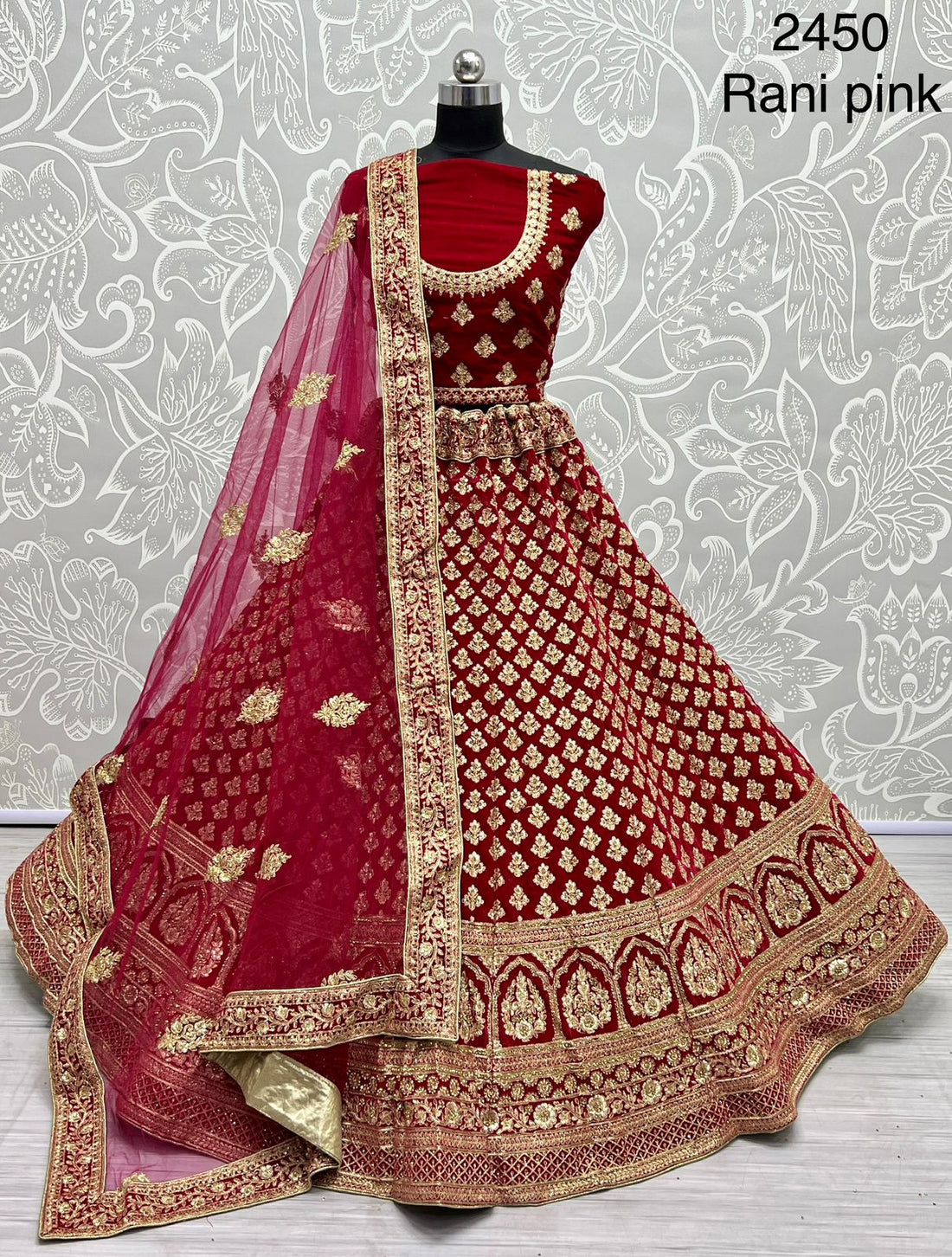 Party Wear Designer Velvet Lehenga Choli Anant Tex Exports Private Limited