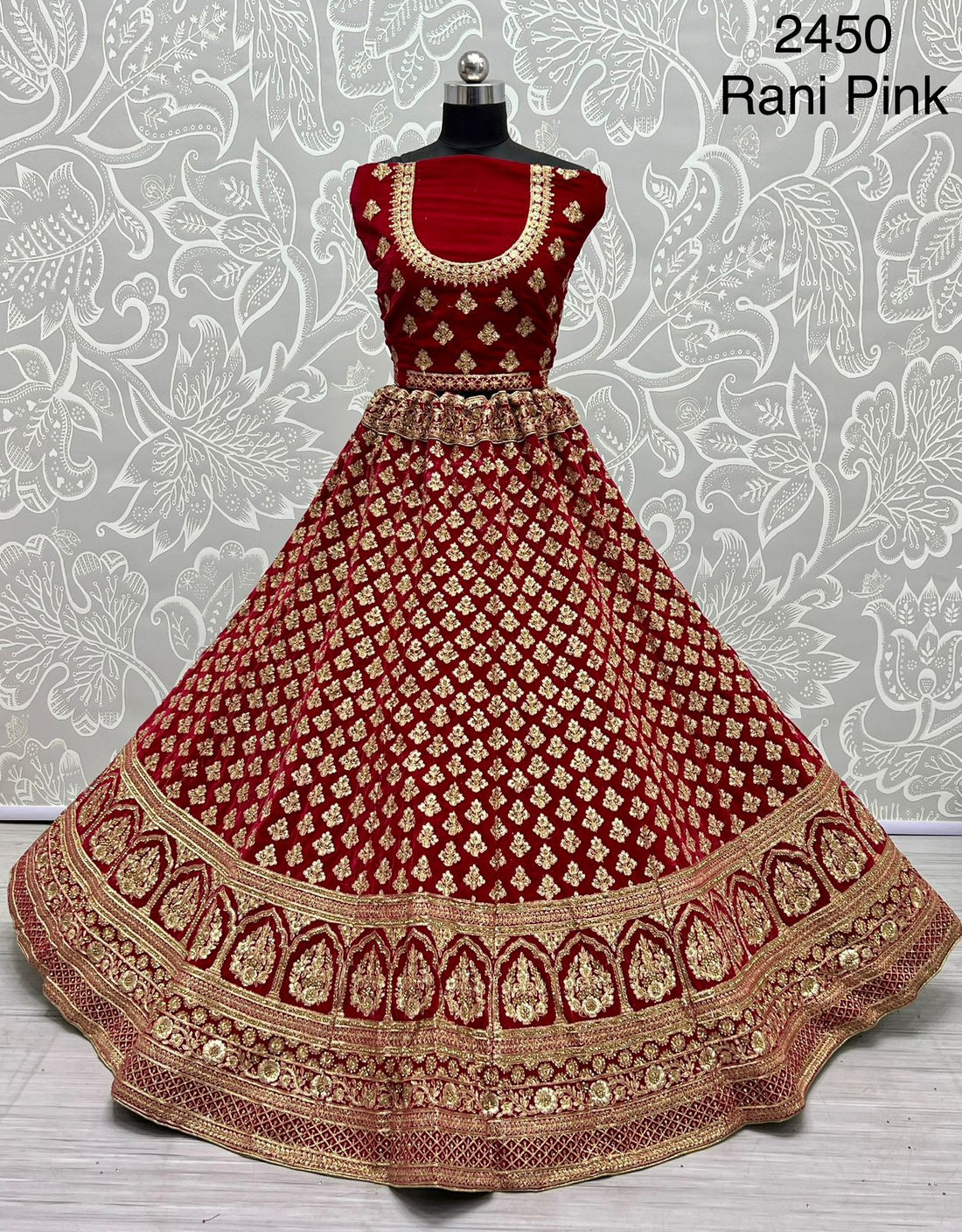 Party Wear Designer Velvet Lehenga Choli Anant Tex Exports Private Limited