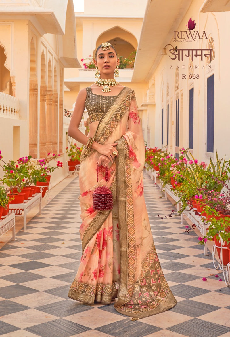 REWAA AAGAMAN CHIFFON SAREE Anant Tex Exports Private Limited