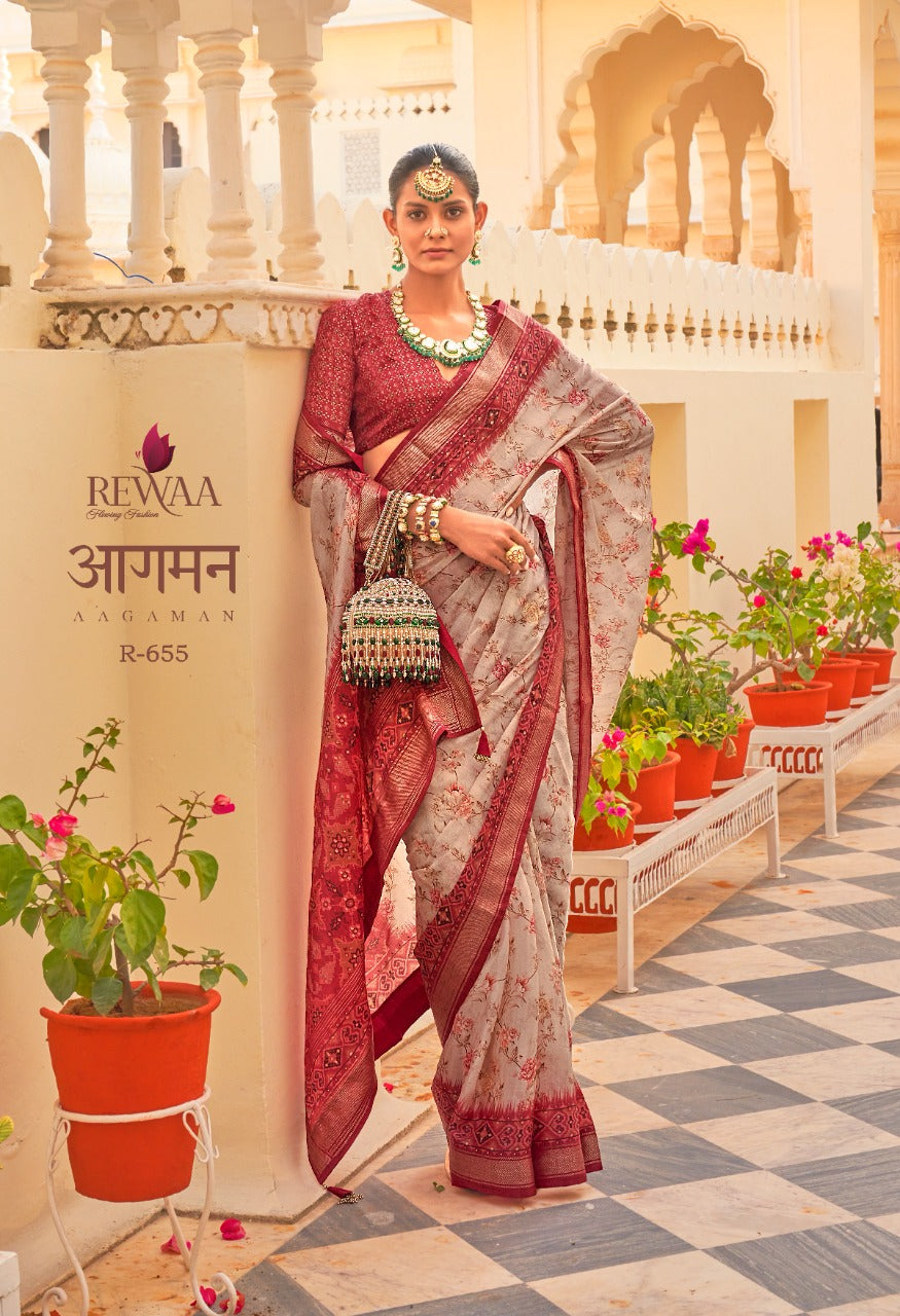 REWAA AAGAMAN CHIFFON SAREE Anant Tex Exports Private Limited