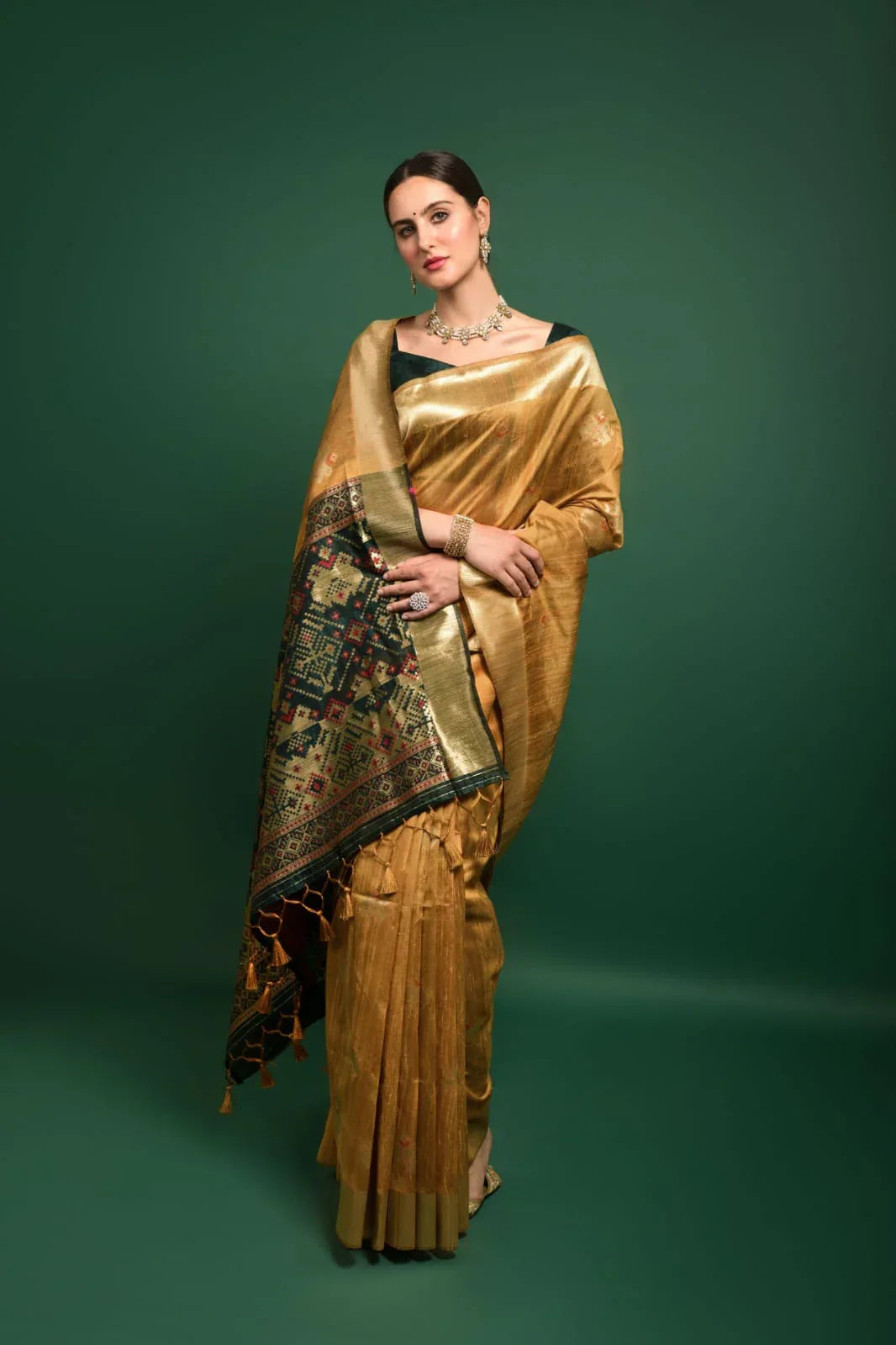Party Wear Patola Weaving Saree Anant Tex Exports Private Limited