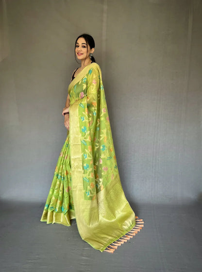 FANCY BARFI PURE ORGANZA TISSUE SILK SAREE Anant Tex Exports Private Limited