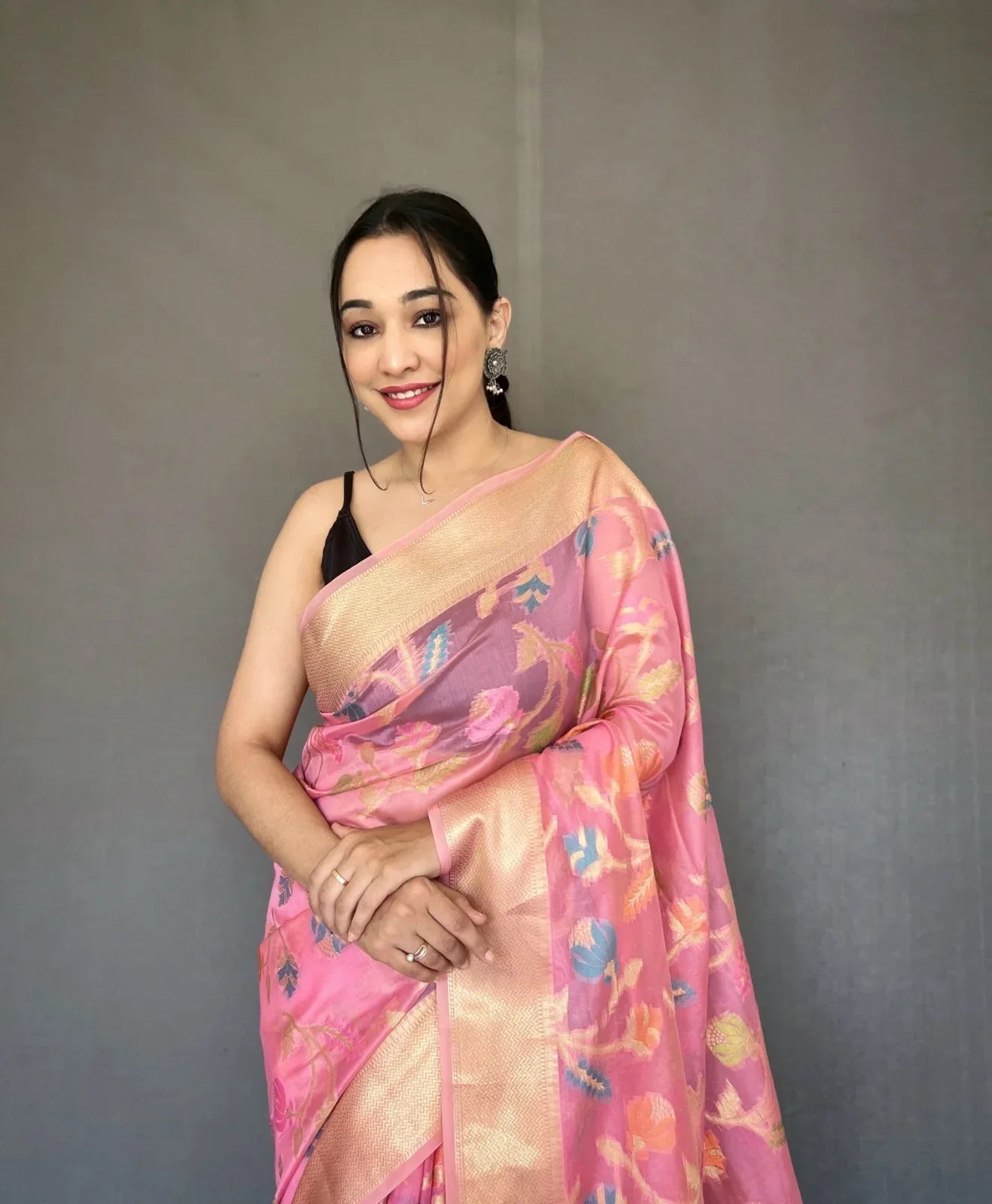 FANCY BARFI PURE ORGANZA TISSUE SILK SAREE Anant Tex Exports Private Limited