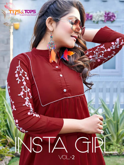 TIPS &amp; TOPS INSTA GIRL VOL 02 KURTI Anant Tex Exports Private Limited