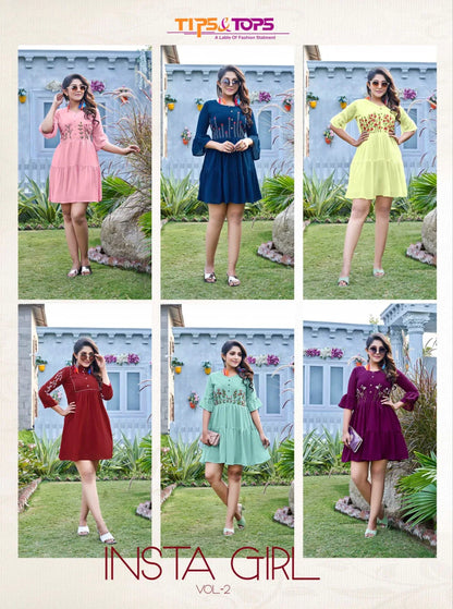 TIPS &amp; TOPS INSTA GIRL VOL 02 KURTI Anant Tex Exports Private Limited