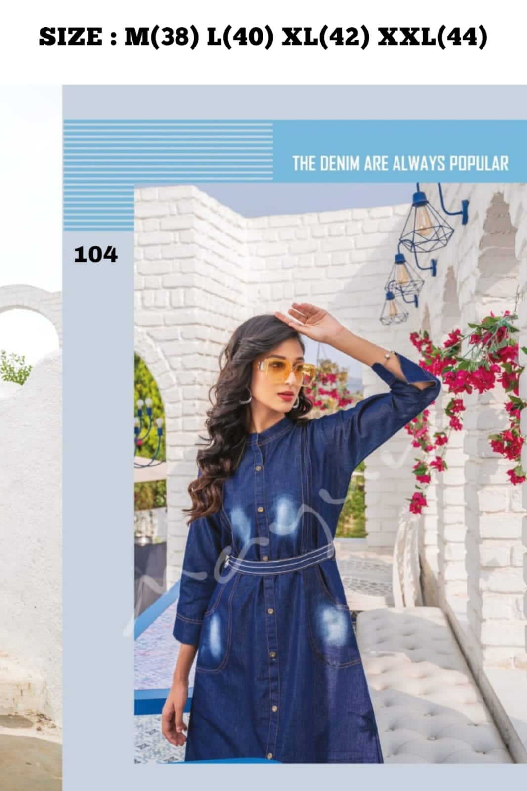 Party Wear Denim Kurti Anant Tex Exports Private Limited