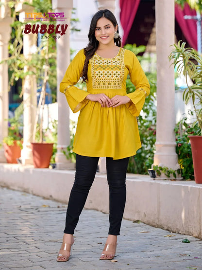 Tips &amp; Tops Bubbly Vol 10 Fancy Western Kurti Anant Tex Exports Private Limited