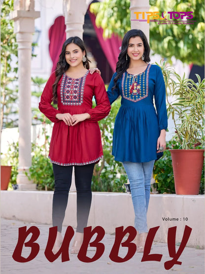 Tips &amp; Tops Bubbly Vol 10 Fancy Western Kurti Anant Tex Exports Private Limited