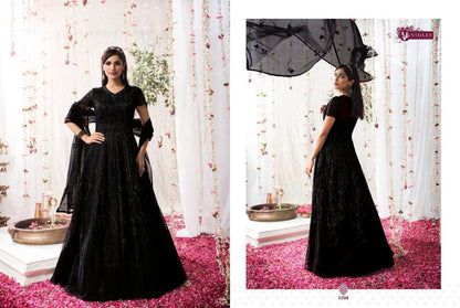 Swagat Violet 5301-5308 Series Exclusive Wedding Designer Long Suits Anant Tex Exports Private Limited