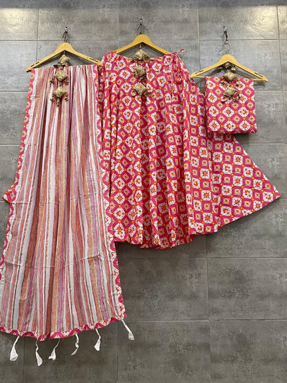 Cotton Printed Lehenga Anantexports