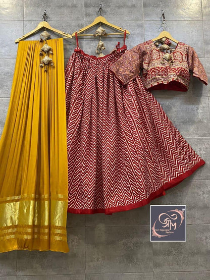 Party wear Pasmina Lehriya Lehenga Anantexports