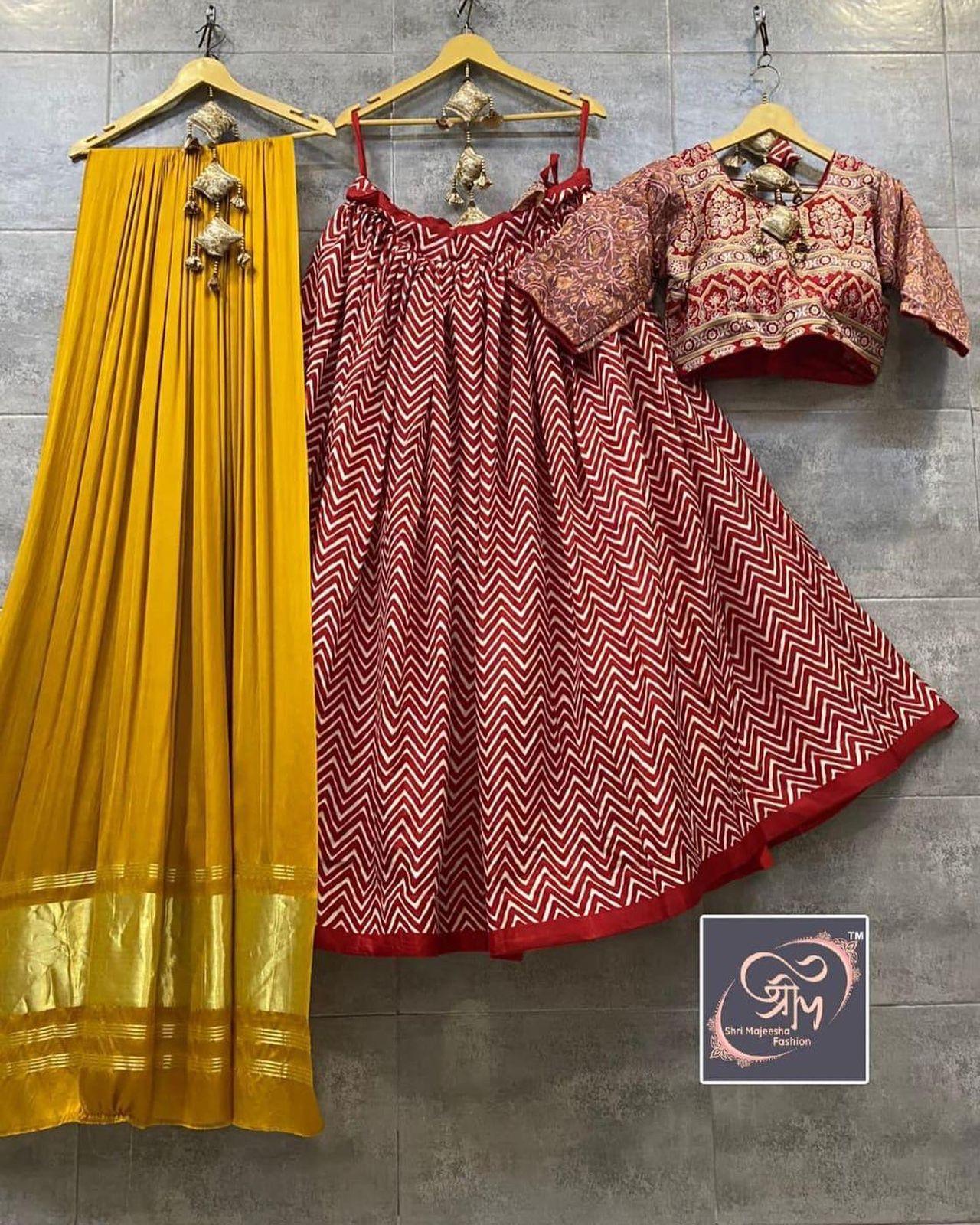 Party wear Pasmina Lehriya Lehenga Anantexports