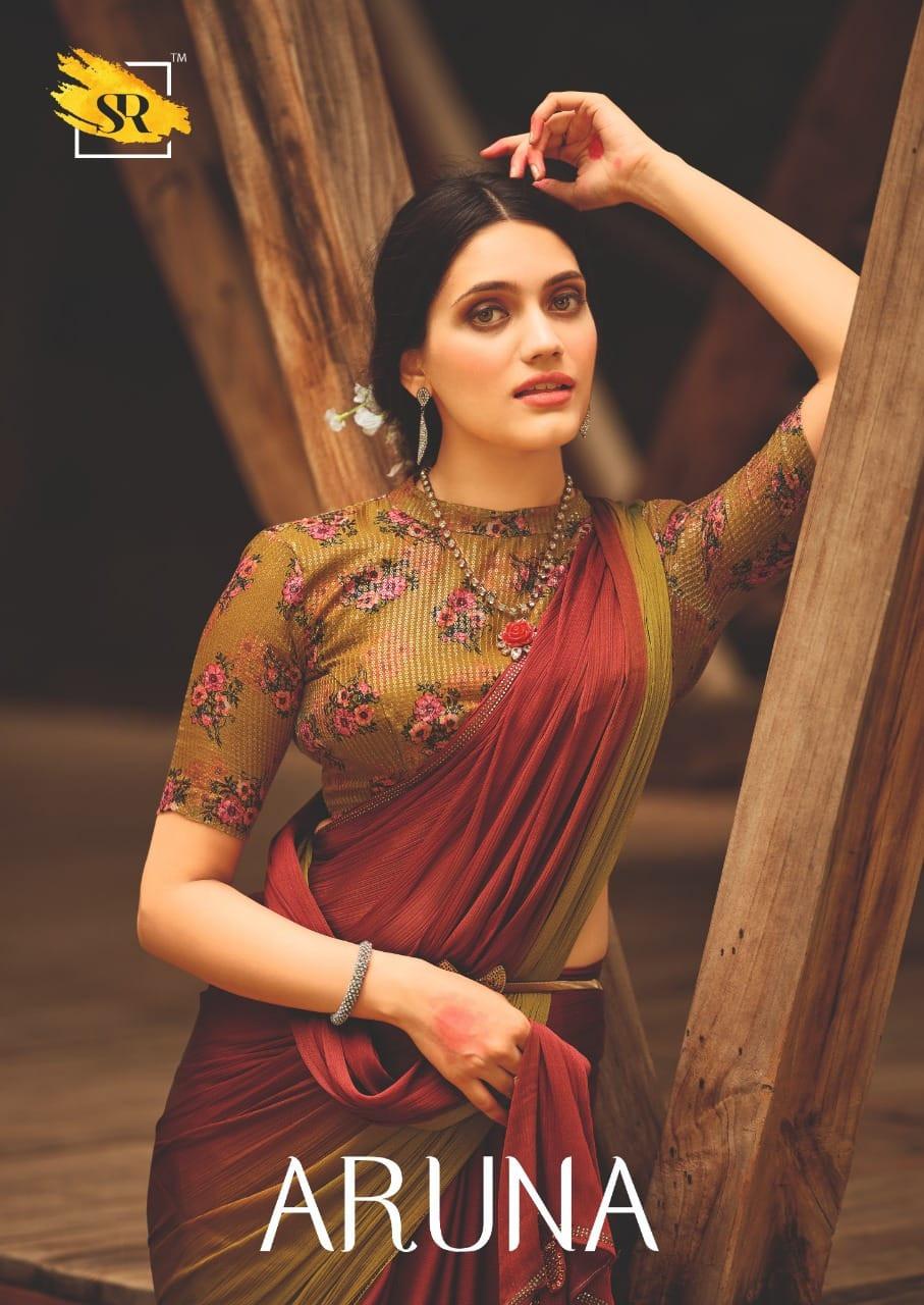 Partywear Chiffon Saree S.R Aruna Anantexports