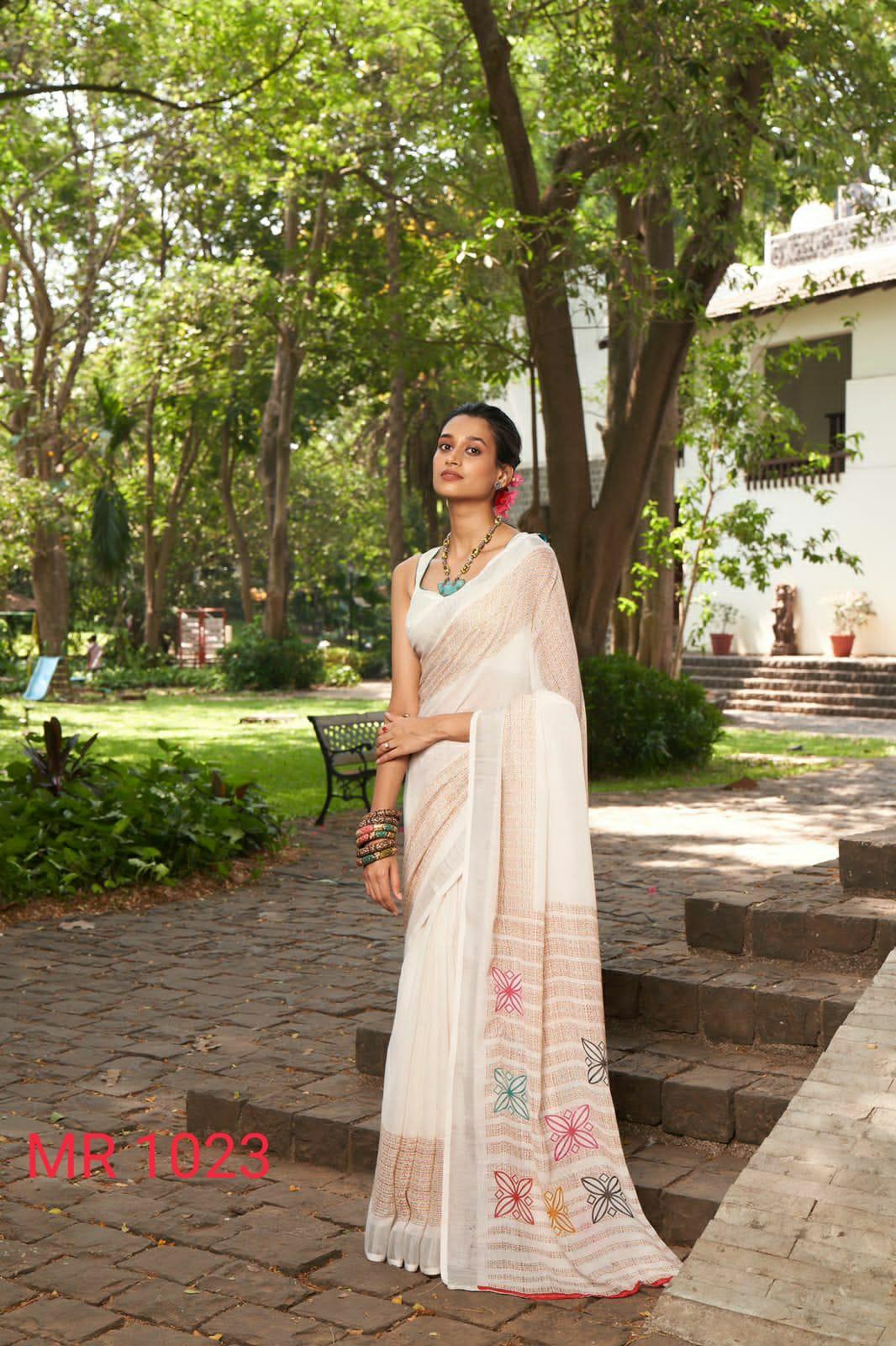 Pure Linen Sarees Anantexports
