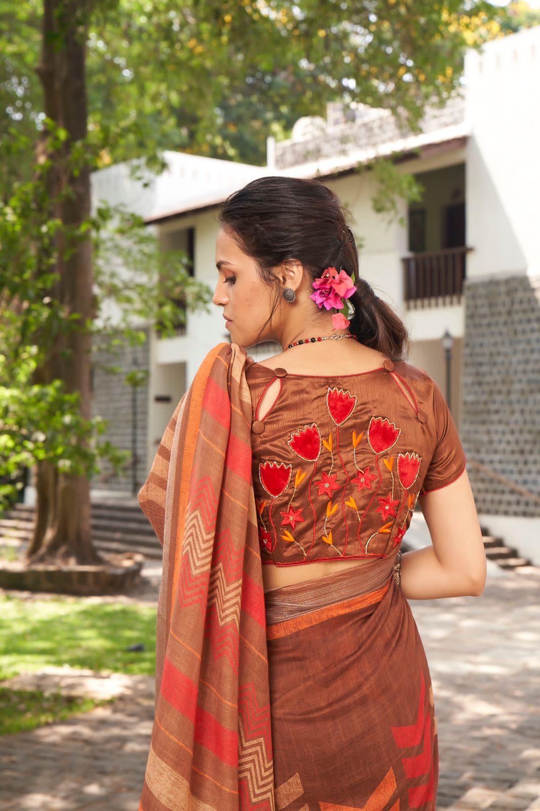 Pure Linen Sarees Anantexports