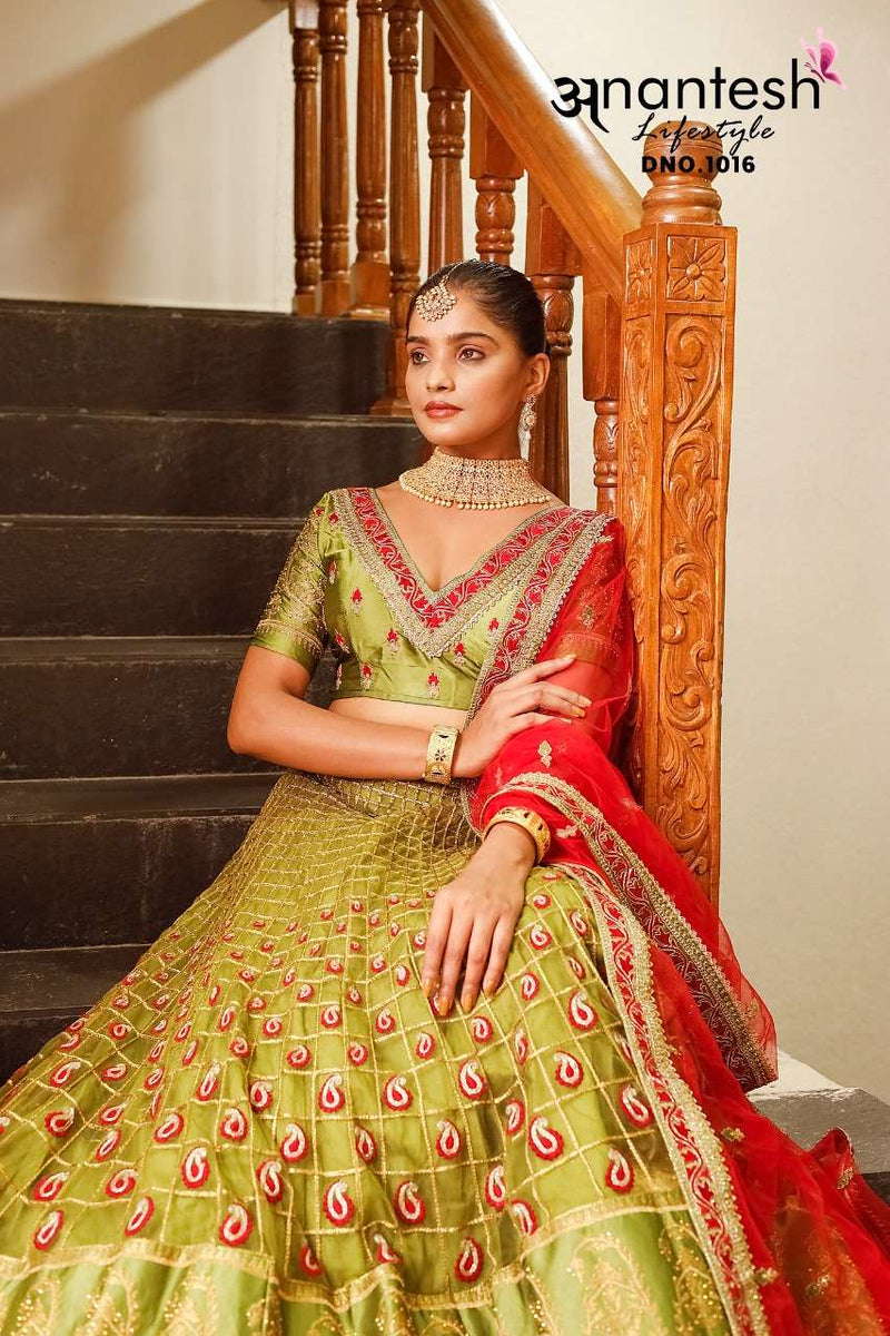 ANANTESH FLAIRY BEATS VOLUME 3 LEHENGA D.NO 1016 Anant Tex Exports Private Limited