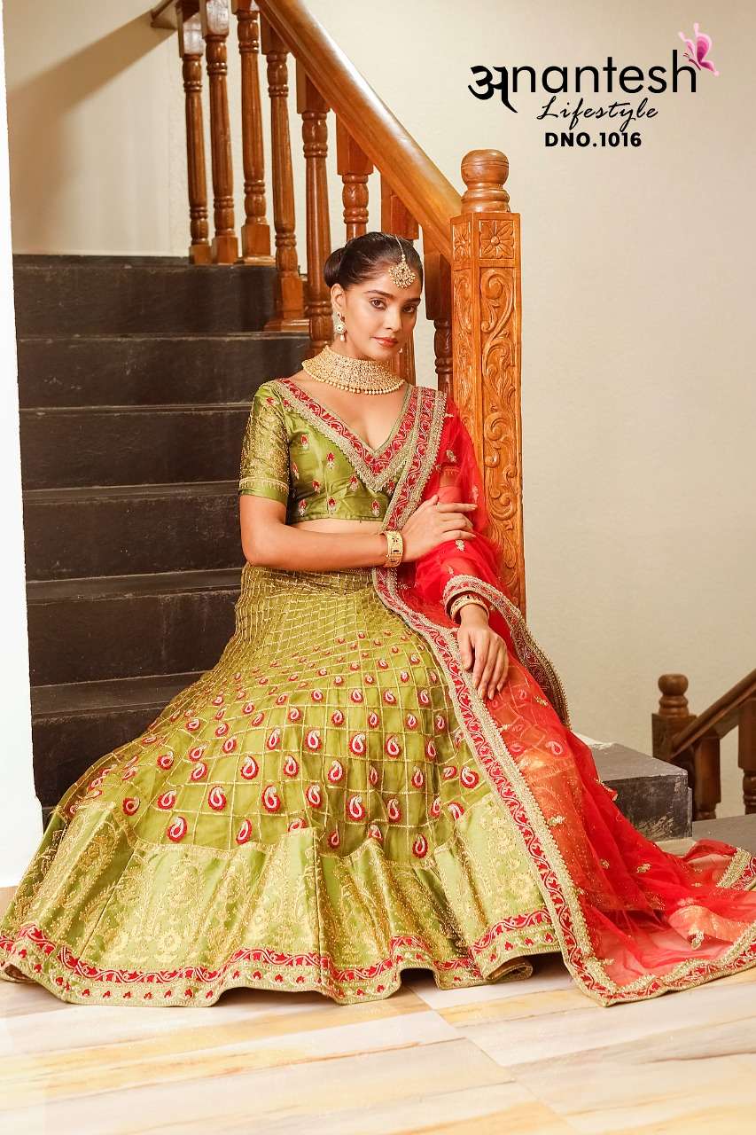 ANANTESH FLAIRY BEATS VOLUME 3 LEHENGA D.NO 1016 Anant Tex Exports Private Limited