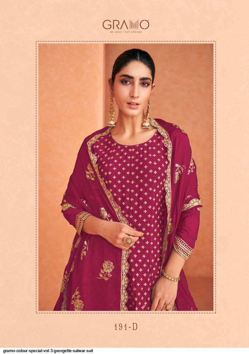 GRAMO COLOUR SPECIAL VOL 3 GEORGETTE SALWAR SUIT Anant Tex Exports Private Limited