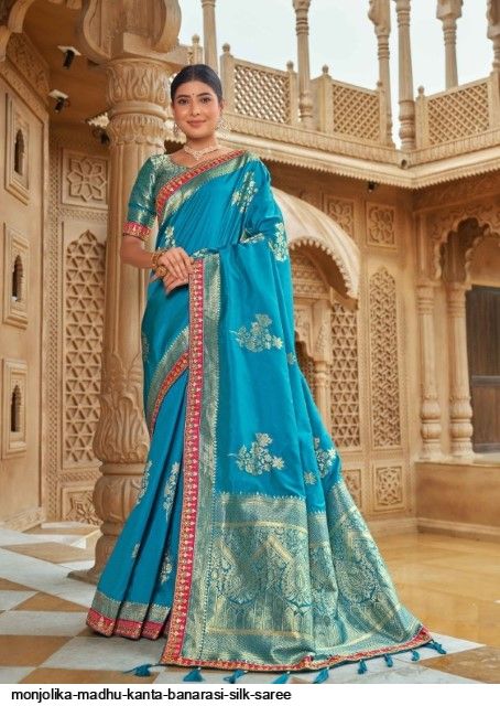 MONJOLIKA MADHU KANTA BANARASI SILK SAREE Anant Tex Exports Private Limited