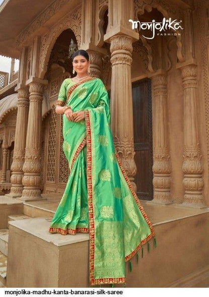 MONJOLIKA MADHU KANTA BANARASI SILK SAREE Anant Tex Exports Private Limited