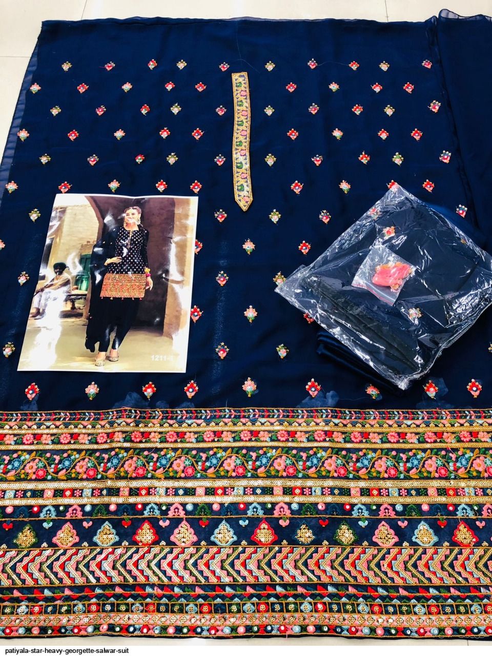 Patiyala Star Heavy Georgette Salwar Suit 1211 Anant Tex Exports Private Limited