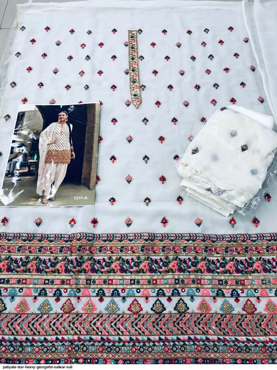 Patiyala Star Heavy Georgette Salwar Suit 1211 Anant Tex Exports Private Limited