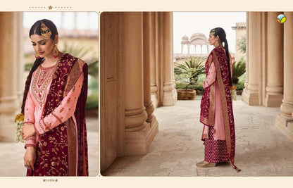 KASEESH BENCHMARK VOL-2 BY VINAY FASHION 14551 TO 14558 SERIES BEAUTIFUL STYLISH FULL STITCHED SUITS 