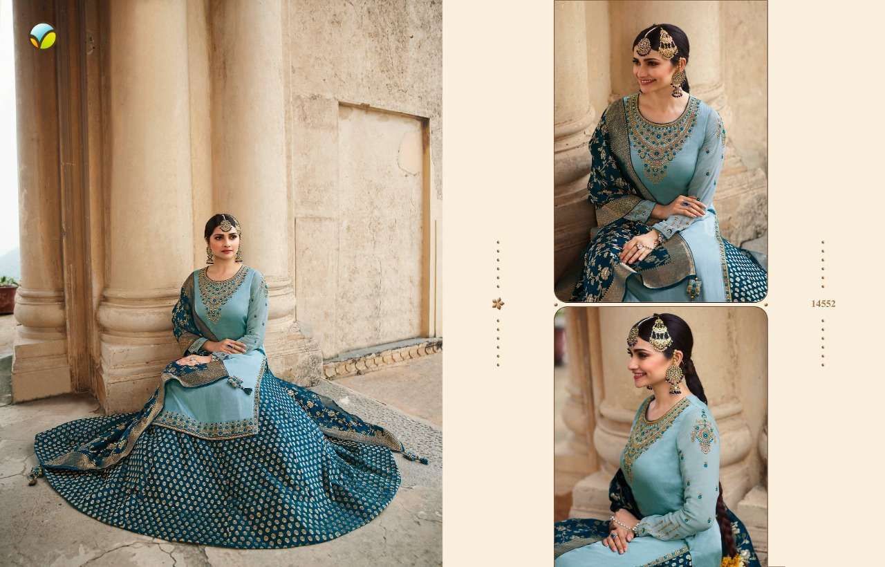KASEESH BENCHMARK VOL-2 BY VINAY FASHION 14551 TO 14558 SERIES BEAUTIFUL STYLISH FULL STITCHED SUITS Anant Tex Exports Private Limited