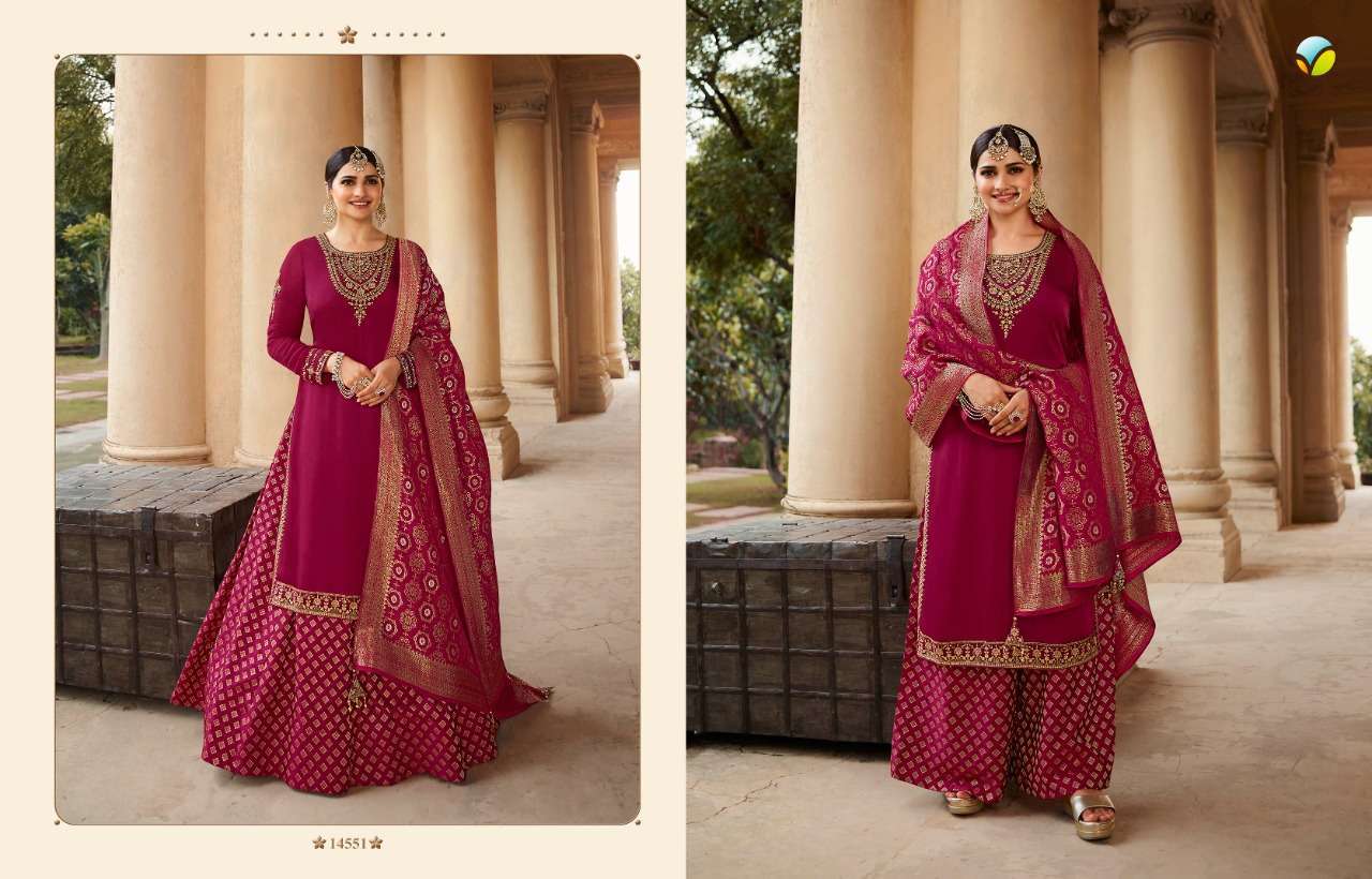 KASEESH BENCHMARK VOL-2 BY VINAY FASHION 14551 TO 14558 SERIES BEAUTIFUL STYLISH FULL STITCHED SUITS Anant Tex Exports Private Limited