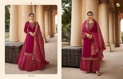 KASEESH BENCHMARK VOL-2 BY VINAY FASHION 14551 TO 14558 SERIES BEAUTIFUL STYLISH FULL STITCHED SUITS 